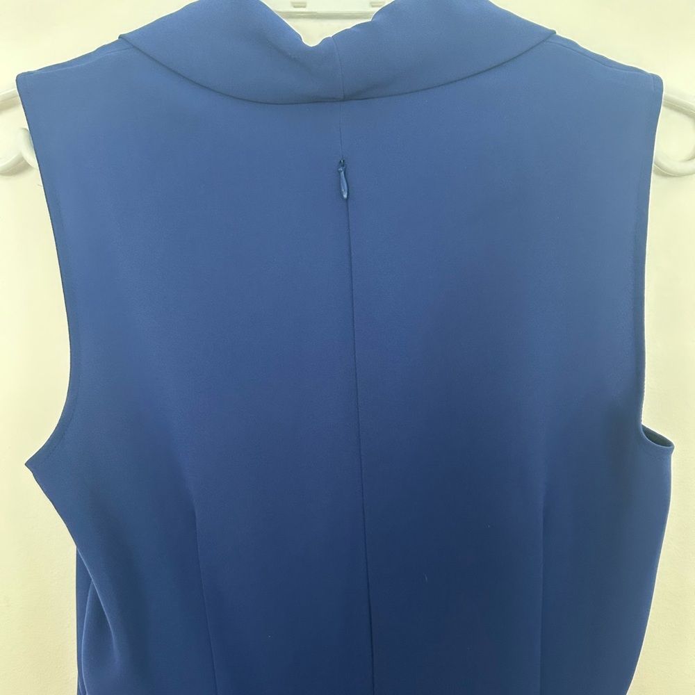 MaxMara Sleeveless Navy Blue Sheath Dress - Picture 5 of 6